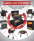 Under Grill Mat For Outdoor Grills Large 60 By 40 Inches Double Sided Fireproof Pad With Fiberglass Core And Silicone Coating