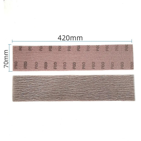 Custom Fit Mesh Sandpaper Sheets 80 To 320 Grit, Dust Free Dry Sanding Paper For Woodworking and Paint Stripping, Perfect For Hand Sander Work, 420mm x 70mm size.