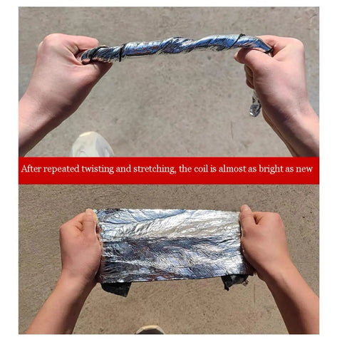 Hands demonstrating Heavy Duty Self Adhesive Ice And Water Shield Roof Underlayment, showcasing flexibility and durability after stress testing.