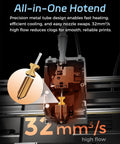 Upgraded 0.4mm Hardened Nozzle Hotend Kit With All In One Design Wear Resistant Build And High Flow 32mm3/s for 3D printers.