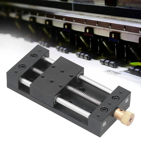 Beefy Aluminum Linear Stage Slide Table Kit With Base for Precise Manual Actuation and Rock-Solid High-Accuracy Linear Rail System