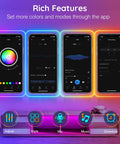 App control interface for 32.8Ft Flexible Neon Rope Lights With App And Remote Control Dope RGB LED Neon Rope Light