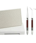 5 Piece Jewelry Soldering Kit With Honeycomb Ceramic Welding Boards, 2 Soldering Blocks, And 3 Reverse Tweezers for DIY jewelry making