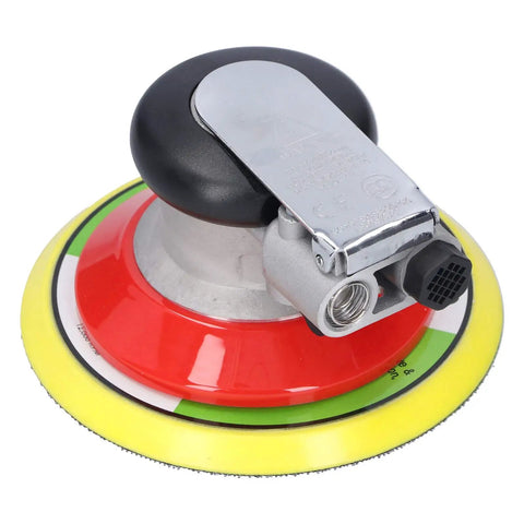 Close-up of Beast Industrial Pneumatic Sander Polishing Tool Pro Grade For Smooth Metal Grinding High Hardness Steel Movement