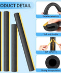24 Pack Self Adhesive Foam Pipe Insulation Tubes For Three Quarter Inch Water Lines Pre Slit Quick Fit Covers detailing elasticity
