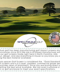 Spectrum Golf logo with "Made in USA" badge on a golf course background.