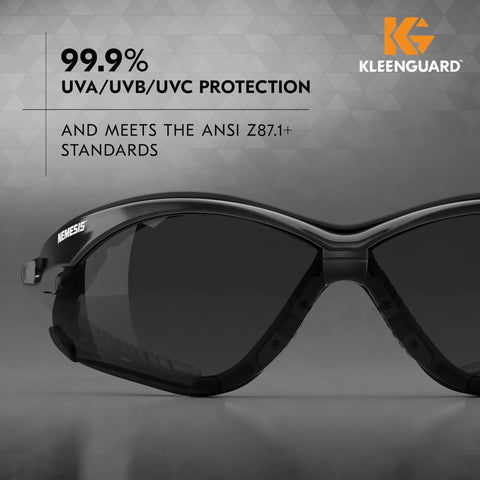 V30 Nemesis Foam Safety Glasses With Anti Fog Lenses Black Frame Unisex Eyewear For Men And Women 12 Pairs Per Case