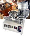 Single Screw 3D Printing Filament Extruder Cranks Out Premium Abs Pet Tpu Pvc Plastic Pellets with control panel and feeding part.