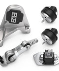 JAVOUKA engine motor mount set for Volvo S60 S80 V70 XC70 XC90 2001–2006; aluminum bracket with rubber mounts