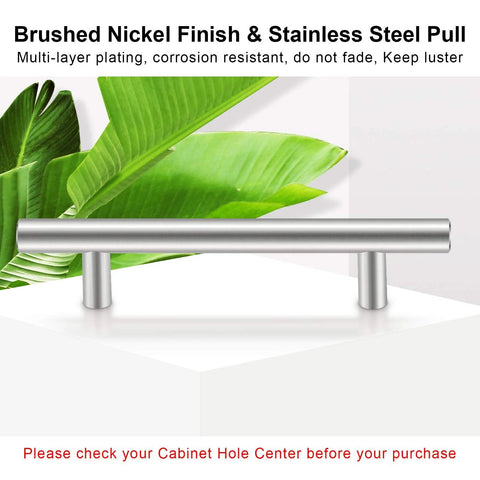Brushed Satin Nickel Cabinet Hardware Set With 36 Handles 26 Pulls And 10 Knobs for Doors and Drawers, Stainless Steel Pull