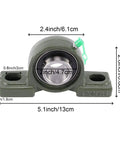 Six Pack 1 Inch UCP205 16 Pillow Block Bearings Heavy Duty With Screw Lock Self Aligning Mounted Bearings for Drift Trike