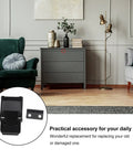 Two Pack Stainless Steel Buckle Latches Black Toggle Hasp For Cabinets And Boxes shown with living room furniture
