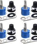 Pro Grade 10 Turn 1K Ohm Rotary Potentiometer With Wire Wound Precision For DIY Audio And Electronics Projects Model 3590S-2-102L