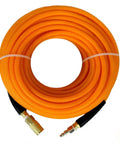 1/4 Inch By 100 Feet Hybrid Polymer Air Hose With Bend Restrictors, ultra lightweight, rolled design for heavy duty use.