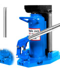 Heavy Duty 20 Ton Hydraulic Toe Jack with lever, compact design for textile mill machinery lifting, lint resistant.