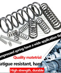 Beefy Extension Compression Springs Kit With Y Type Long Return Springs 1.8mm Wire 20 To 35mm Outer Diameter 300mm Length