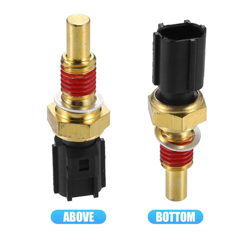 Top Tier Cylinder Head Temperature Sensor 8L3Z6G004A Slick Swap For Ford Crown Victoria showing detailed views from above and bottom angles.