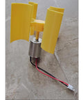 Vertical Axis Wind Turbine Generator Kit For DIY Physics Science Experiments Educational Hands On Teaching Tool For Learners Power Generation Principle Research, featuring yellow blades and motor.