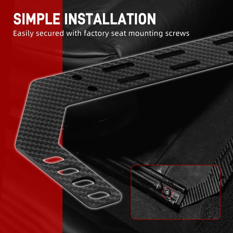 Carbon Fiber Seat Mount Holder Bracket For Fire Extinguisher Fits E36 E46 325i 330i 320i 318i 323i Passenger Side CNC Machined