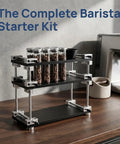 Keep Your Morning Brew On Lock With This Sleek Single Dose Coffee Bean Storage Rack Featuring Eight Smooth Glass Jars Precision Dosing Funnels And True One Way Seals For Every Chill Home Brewer.
