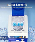Top view of Pro Grade Ice Shaver Crusher With 300 Lbs Per Hour Capacity 500W Tabletop Snow Cone Machine with 5 lbs ice hopper