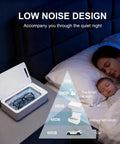 Slick Ultrasonic Jewelry Cleaner Machine With Four Hundred Fifty Milliliter Tank And Three Timer Modes To Deep Clean Rings Eyeglasses Watches And Toothbrush Heads Real Quick on bedside table.