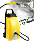 Heavy Duty Multi Purpose Steam Cleaner With High Pressure Continuous Steam Washer showcasing yellow unit for auto detailing.