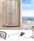 Soft Close Cabinet Door Hinge Set For 8 To 12mm Doors Built Tough Stainless Steel Hinges With Silent Hydraulic Buffer 180 Degree Swivel Great For Glass Shower Stalls Cabinets And Wood Or Aluminum Doors in bathroom setting