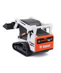 Rear angle view of Remote Control Bobcat T590 Track Loader Toy For Realistic RC Construction Play, multicolor finish