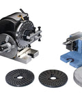 Heavy Duty Rock Solid Six Inch Semi Indexing Dividing Head With Three Jaw Tailstock Chuck For Cnc Milling Shops And Knuckle Bashers Built Killa Tough For The Daily Grind with two index plates.