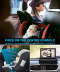 Crystal Clear Baby Car Mirror With 4.3 Inch HD Night Vision Display showing baby view from center console camera