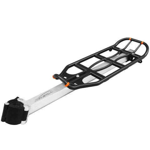 Seatpost Mounted Rear Bike Rack With Quick Release For 26 Inch And 700c Frames, Lightweight Anodized Aluminum Cargo Carrier