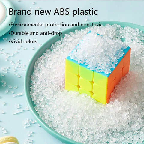 Speed Cube Bundle Set Of 2x2 3x3 4x4 Megaminx And Pyramid Puzzles Stickerless Smooth Turning Five Pack For Kids Teens And Adults Eco Friendly ABS Plastic CE Certified cube in plastic pellets