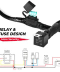 Upgraded Fan Override Switch Kit With Relay And LED Rocker Switch for safer engine cooling with wiring diagram
