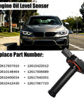 BMW Engine Oil Level Sensor Replacement Direct Fit For 2002-2015 1 Series 3 Series 5 Series 6 Series 7 Series Cars OE Replacement 12617607910 12610148464 12610400034 black sensor