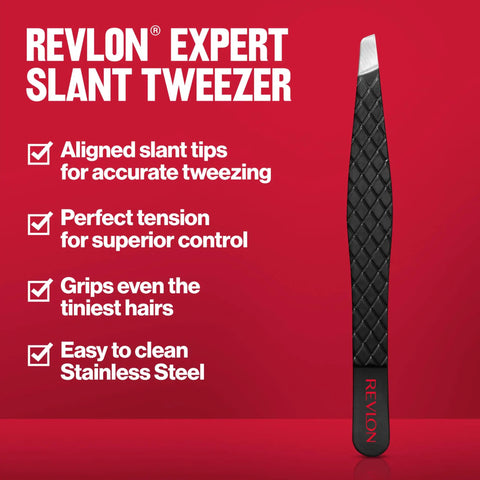 Precision Slant Tip Tweezer For Easy Hair Removal, Stainless Steel Grooming Tool With Superior Control Grips Tiny Hairs