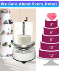 Absolute Knock Out Electric Cake Smoother And Automatic Frosting Spreader featuring stainless steel scraper with cake sizes 4-12 inches.
