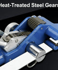 Heavy Duty Steel Strapping Kit Three Quarter Inch By One Hundred Foot S304 Stainless Coil With Manual Ratchet Tensioner And Cutter Plus One Hundred Ear Lock Buckles A Real Workhorse For Pallets Pipes And Bundling, heat-treated steel gears