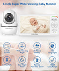 Top Shelf 6 Inch Video Baby Monitor With Ips Screen And Camera For Crystal Clear Audio And 30 Hour Battery Life Featuring Night Vision Two Way Talk And Portable Design That Is A Straight Up Game Changer showing baby smiling on 6-inch screen.
