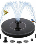 Floating Solar Fountain Kit With Six Nozzles And Four Fixed Pipes, Solar Water Pump For Bird Bath, Garden, Pond Or Pool