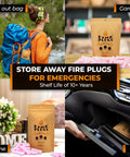 Non Toxic Waterproof Fire Starters Keep It Lit With Five Minute Burn For Emergencies Survival Campfires Fire Pits And Grills Made In The USA 30 Pack For Any Adventure packaging in various locations like bag, garage, home, car.