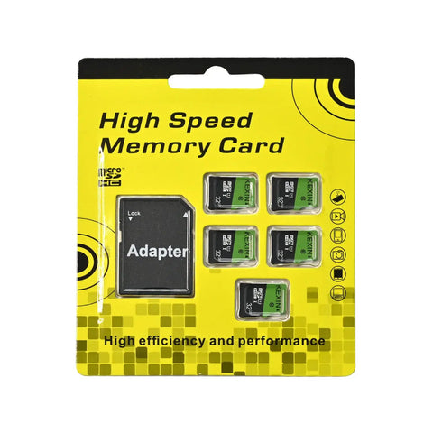 Packaging of Five 32GB Micro SD Cards With SD Adapters UHS I C10 U1 High Speed Memory Cards For Smartphones Tablets Dash Cams Drones