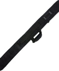 Rugged Waterproof Sword Case With Padded Lining And Shoulder Strap, 48 Inch Martial Arts Bag, black exterior, single shoulder strap visible