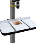 Rock Solid Heavy Duty Drill Press Table With Hella Stable Vibration Damping Platform Built Tough For Woodworking And Metalworking Featuring Ultra Dense Base And Smooth Operator Work Surface, 15x24 inch