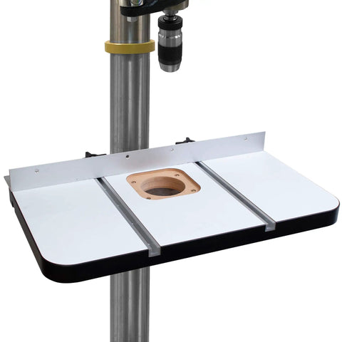 Rock Solid Heavy Duty Drill Press Table With Hella Stable Vibration Damping Platform Built Tough For Woodworking And Metalworking Featuring Ultra Dense Base And Smooth Operator Work Surface, 15x24 inch