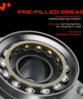 Direct Replacement Front Right Steering Knuckle And Wheel Bearing Hub Assembly For Toyota Highlander And Lexus Rx Fits Years 2008 Through 2017 showcasing pre-filled grease for stable rotation.