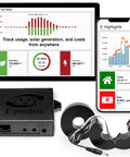 Smart Home Energy Monitor With Whole Home Power Tracking And Real Time Usage Insights Featuring Slick WiFi Ethernet Setup For Solar Net Metering showing monitor and sensors.