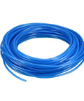 Blue PU Pneumatic Air Tubing 4mm OD By 2.5mm ID 19m Long Polyurethane Hose for air compressors in coiled form.