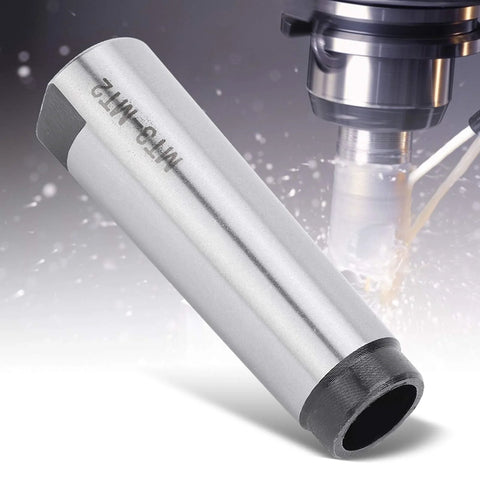 Taper drill sleeve arbor adapter MT3 to MT2, 0.015mm HSS, silver, for CNC lathe/mill