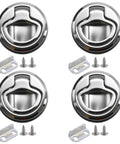 4 Pack 1.5 Inch Handle Lift Slam Latch And Flush Pull Latch With Keyless Locking For Marine Hatches And Electrical Enclosures